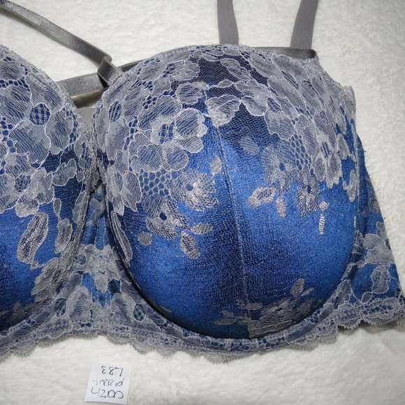 Torrid Curvy Blue Push Up Bra  887 - Picture 2 of 4